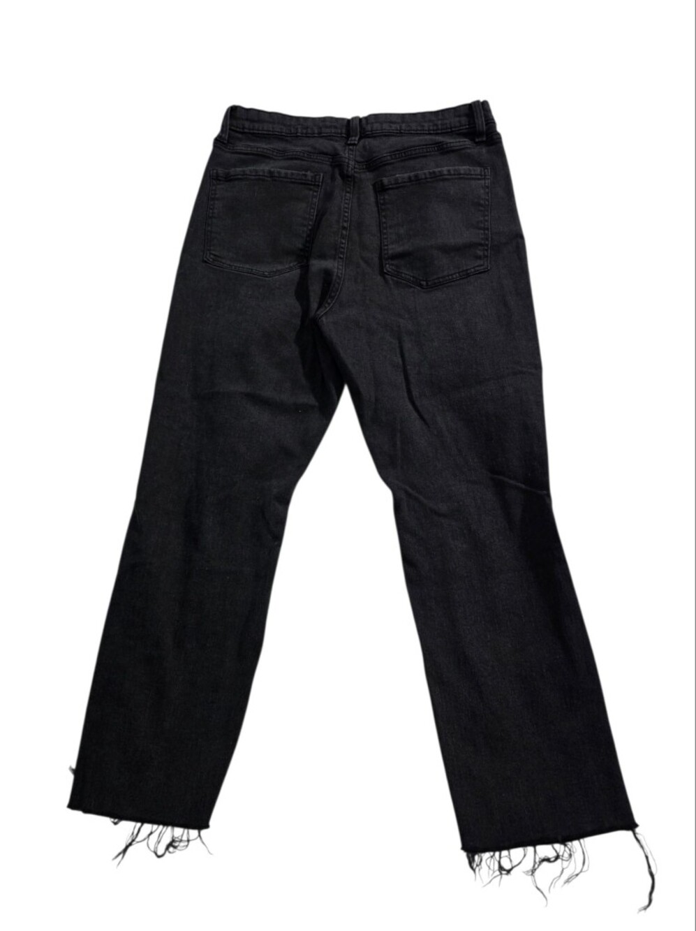 wild fable High Rise Straight Black Washed Denim Jeans - Picture 2 of 6
